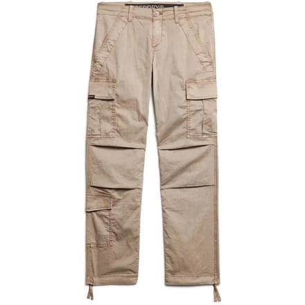 Superdry - Rechte cargobroek met lage taille - Dames - Broeken