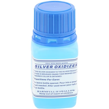 Solution Argent Antique 60ml Solution Oxydante pour Argent à Action Rapide Liquide d'Antiquité Longue Durée pour la Fabrication de Bijoux blue