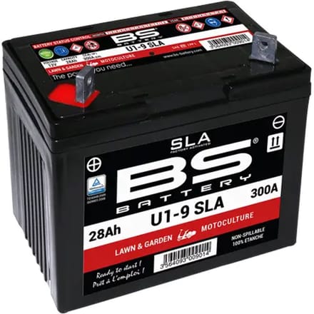 Fabrieksgeactiveerde motorfietsaccu BS Battery Motobatt U1-9
