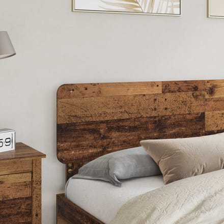 vidaXL - Hoofdbord - Oud - Hout - Bewerkt - hout
