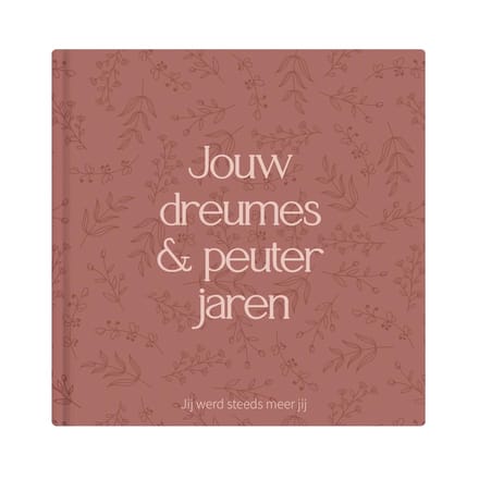 Writemoments Opgroeiboek dreumes & peuter - 1 t/m 3 jaar - Terra roze