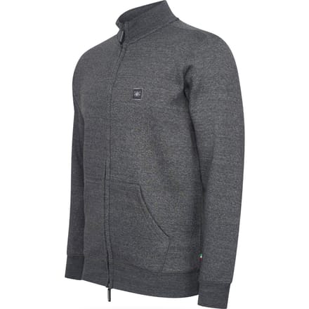 Cappuccino Italia - Heren Vest Fleece Zip Jack - Grijs - Maat L