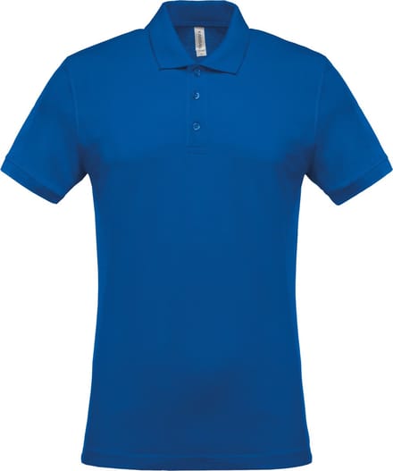 Kariban Piqué-herenpolo korte mouwen K254 - Light Royal Blue - M