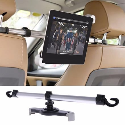 Opline - Tablethouder - Auto hoofdsteun - LB-422 - Universeel - Uitschuifbaar - 7 tot 10.5 Inch - Aluminum