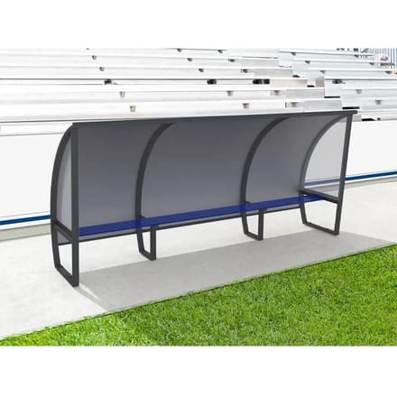 7-persoons aluminium aanraakscherm achter Sodex Sport