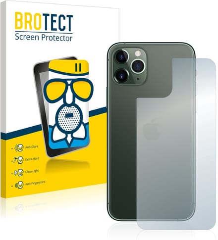 BROTECT - Screenprotector voor Apple iPhone 11 Pro (Achterkant) - Folie Beschermfolie Beschermglas matte