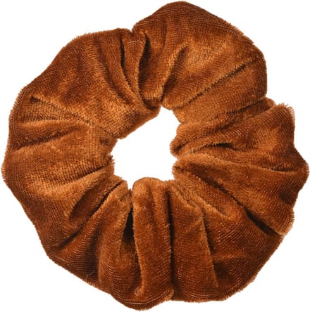 Clayre & Eef Haarelastiek Ø 10 cm Bruin Velours