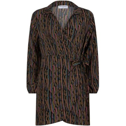 Lofty Manner Jurk Dress Sara 766 Abstract Landscape P Dames Maat - S