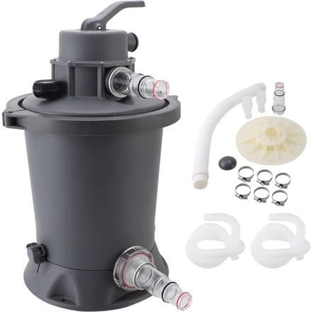 800 Gallon Zandfilterpomp 60W Zwembad Cartridge Filterpomp AC voor 1100L tot 18100L Zwembaden black