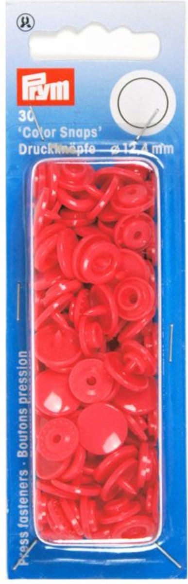 Drukknoop ColorSnaps 12,4 mm framb.-fuchsia 30 st. - Drukknopen Color Snaps - Prym