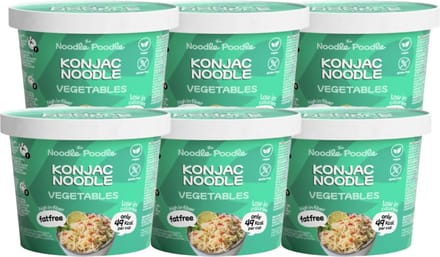 The Noodle Poodle | Konjac Noodle | Vegetables | 6 stuks | 6 x 150 g