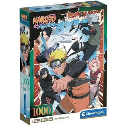 Clementoni - Puzzel - 1000 Stukjes - Naruto - Puzzel Voor Volwassenen - Special Series License