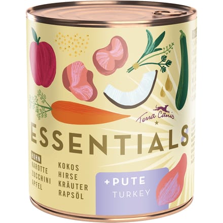 12x780g Terra Canis Essential 8+ Kip & Kalkoen nat hondenvoer