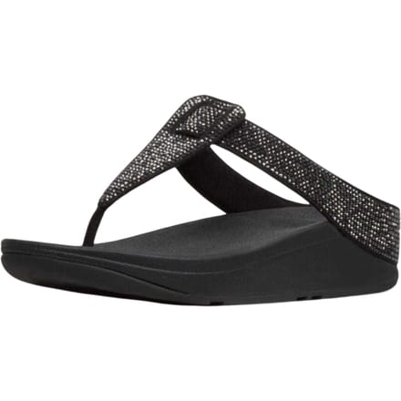 Fit Flop Dames Isabelle Leren Sandalen (Zwart)
