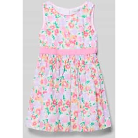 Regular fit jurk met all-over bloemenprint