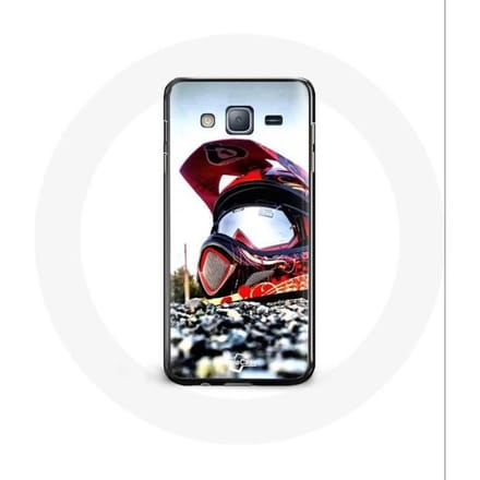 Coque pour Samsung Galaxy j3 2016 plus Casque Moto Cross