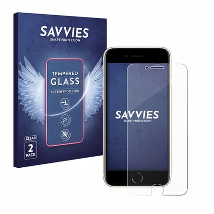 Savvies - Glas Screenprotector voor Apple iPhone SE 3 2022 - Gehard Beschermglas 9H 2 Stuks