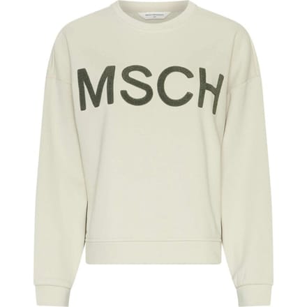 Sweatshirt met labelstitching model 'Mela Briena'