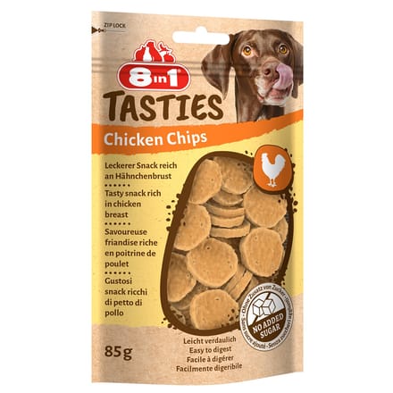 8in1 Tasties kippenchips - 3 x 85 g