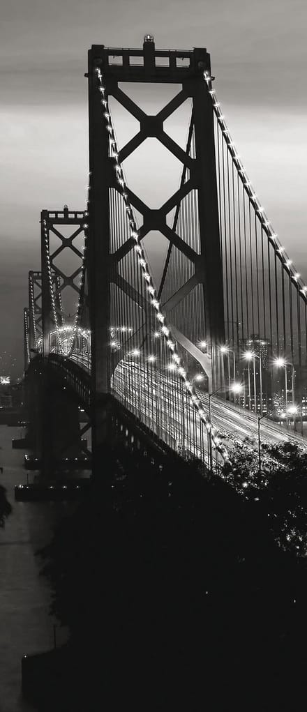 City Skyline Golden Gate Bridge Photo Wallcovering