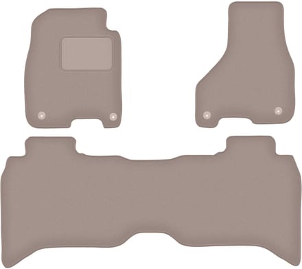 Beige velours vloermatten voor: Dodge RAM DS DJ 1500 pick-up (2012-2020)