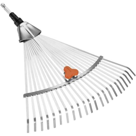 GARDENA Combisystem bladhark Hark - Werkbreedte verstelbaar 30/50 cm - Aanbevolen steellengte 130 cm
