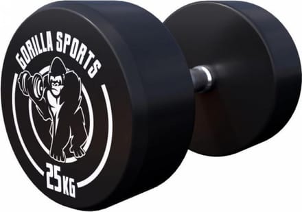 Gorilla Sports Dumbbell - 25 kg - Halter - Vaste dumbell - Gietijzer