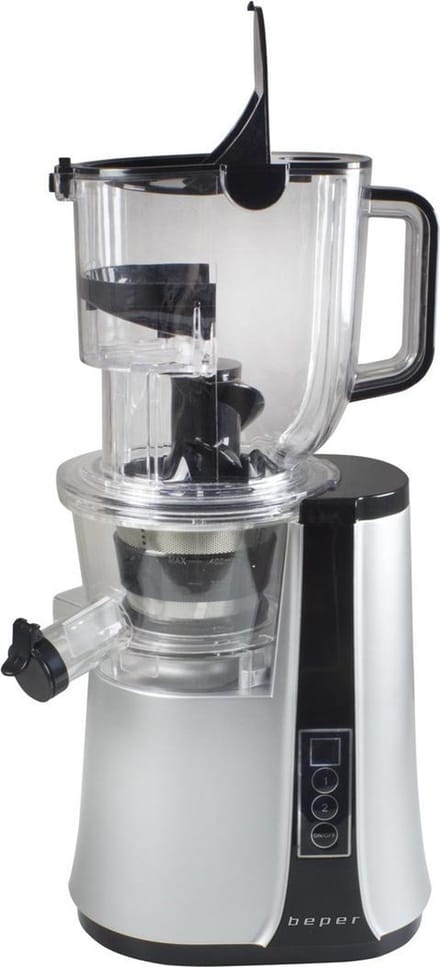 Beper 90.422 - Slowjuicer - Sapcentrifuge - Fruitpers - Gezondheidsmachine - Verse Sapmaker