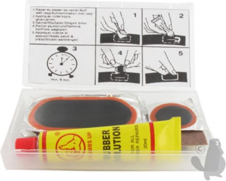 REPARATIEPATCH 5 GROOT 70X32MM + 2 KLEIN DIA 30MM