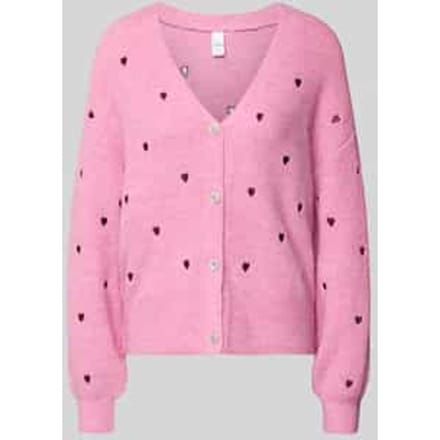 regular fit cardigan met escorial-wolaandeel model 'Fleur'
