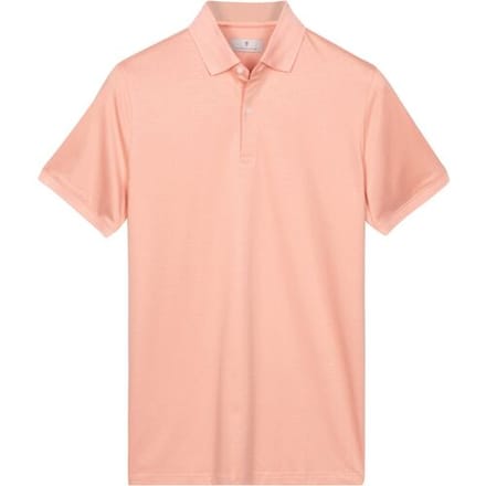 Thomas Maine Polo Soft Liquid Cotton Short Sleeve Soft Coral / male