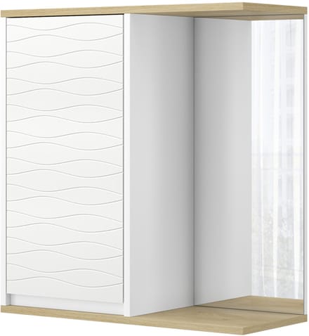 Vicco Livia Badkamerspiegelkast – 60 x 63 cm met spiegel Wit