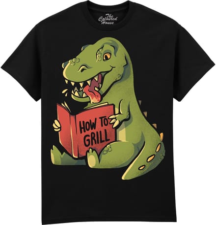 How To Grill - Dinosaur The Coloured House T-shirt S