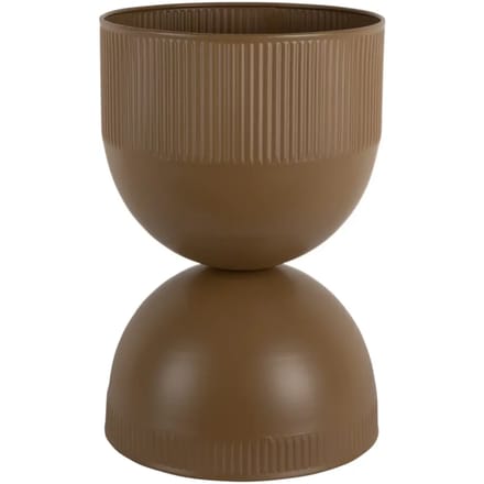 Present Time Bloempot Tonar Medium - Bruin - 25.5x25.5x39cm - Modern