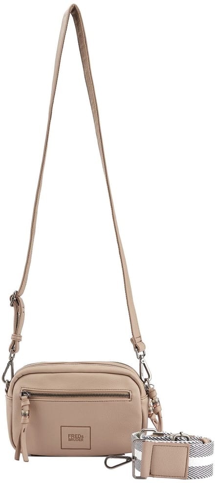 FREDsBRUDER Leren schoudertas Bestie Camera Bag Powder Taupe
