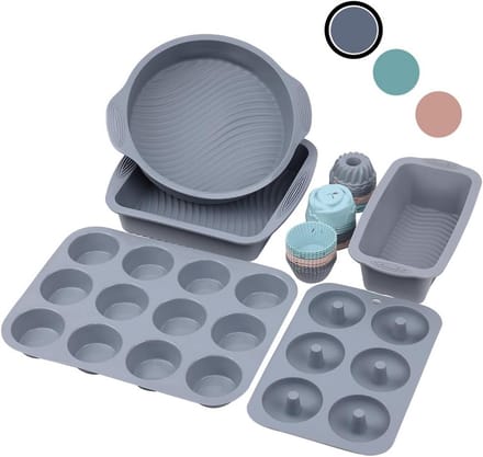 Silicone Bakvormen Set 41 Delig - Inclusief Muffinvorm 36 Cups, Bakplaat & Donutvorm - Antiaanbaklaag