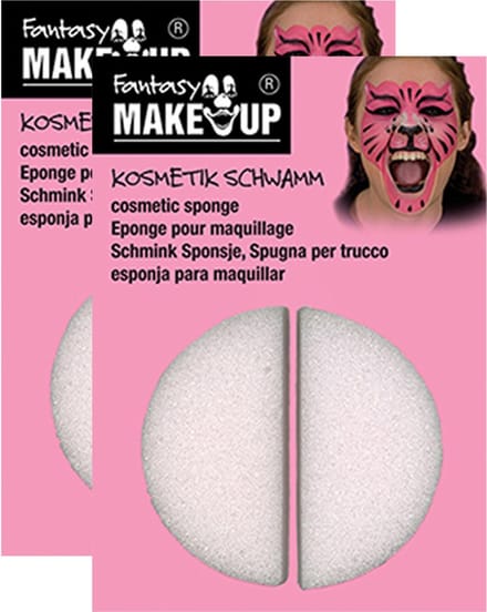 Fantasy Make-up Schmink sponsjes - 4x - rond