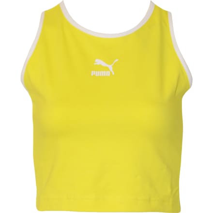 Puma Dames/Dames Klassiekers Geknipte Tank (Brandend Geel)