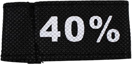 50x Kledinglabel 3x6cm - 40% zwart