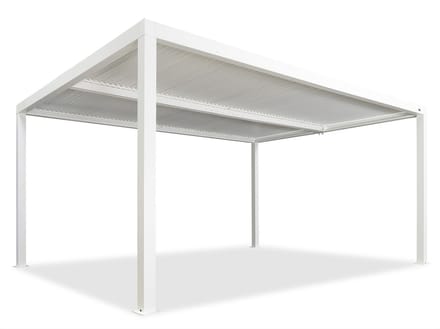 Terrasoverkapping PURPLE LEAF Pergola Met Lamellendak – 0-90 ° Verstelbaar – Wind en Weerbestendig – Stevig Aluminiumframe