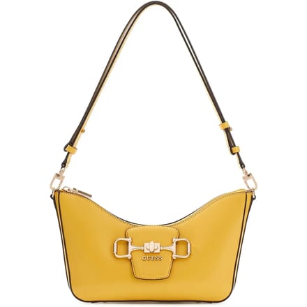 GUESS schoudertas Janie Convertible Shoulder Bag Black zwart
