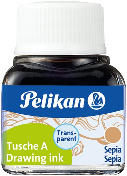 Pelikaan inkt, 10 ml glazen flesje, karmezijenrood
