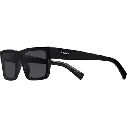 Prada Symbole Acetaat Zonnebril Vierkant Heren zonnebril Zwart Grijs APR19W-E1AB-F05S0-C-052 Basic Packaging-Eyeglass Case+Box black