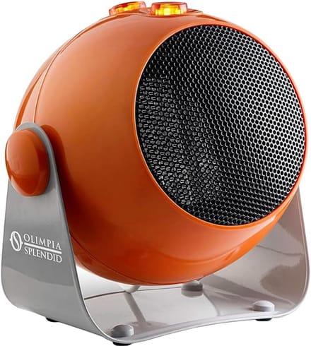 Keramische Ventilator Kachel 1800W met Vintage Look en Thermostaat