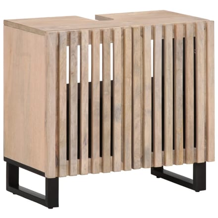 vidaXL - Wastafelkast - 62x34x58 - cm - massief - mangohout
