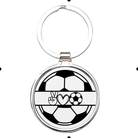 Akyol - Voetbal Sleutelhanger - voetbal - liefhebber - Cadeau - Sport - 2,5 x 2,5 CM