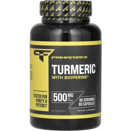 Primaforce, Kurkuma met BioPerine®, 500 mg, 90 Capsules