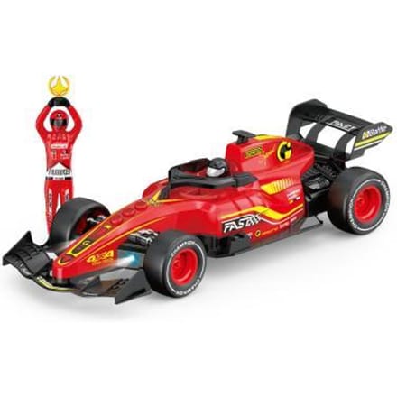 Gear2Play Racing Simulation Team Raceauto 1:12 - Incl. twee coureurs - Met licht en geluid