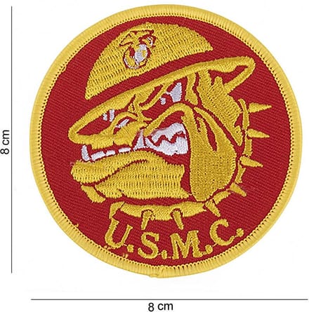 Embleem stof U.S.M.C. Bulldog