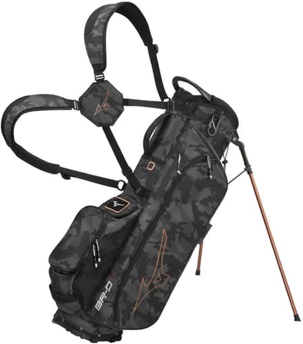Mizuno BR D3 - Waterwerende Golftas - Standbag - Zwart